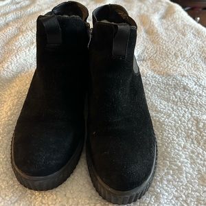 Artica booties. Black suede weatherproof boots. Size 9